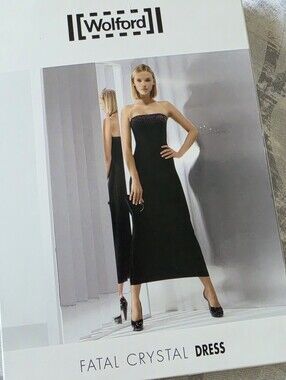 Wolford Fatal Crystal Strapless Black Dress